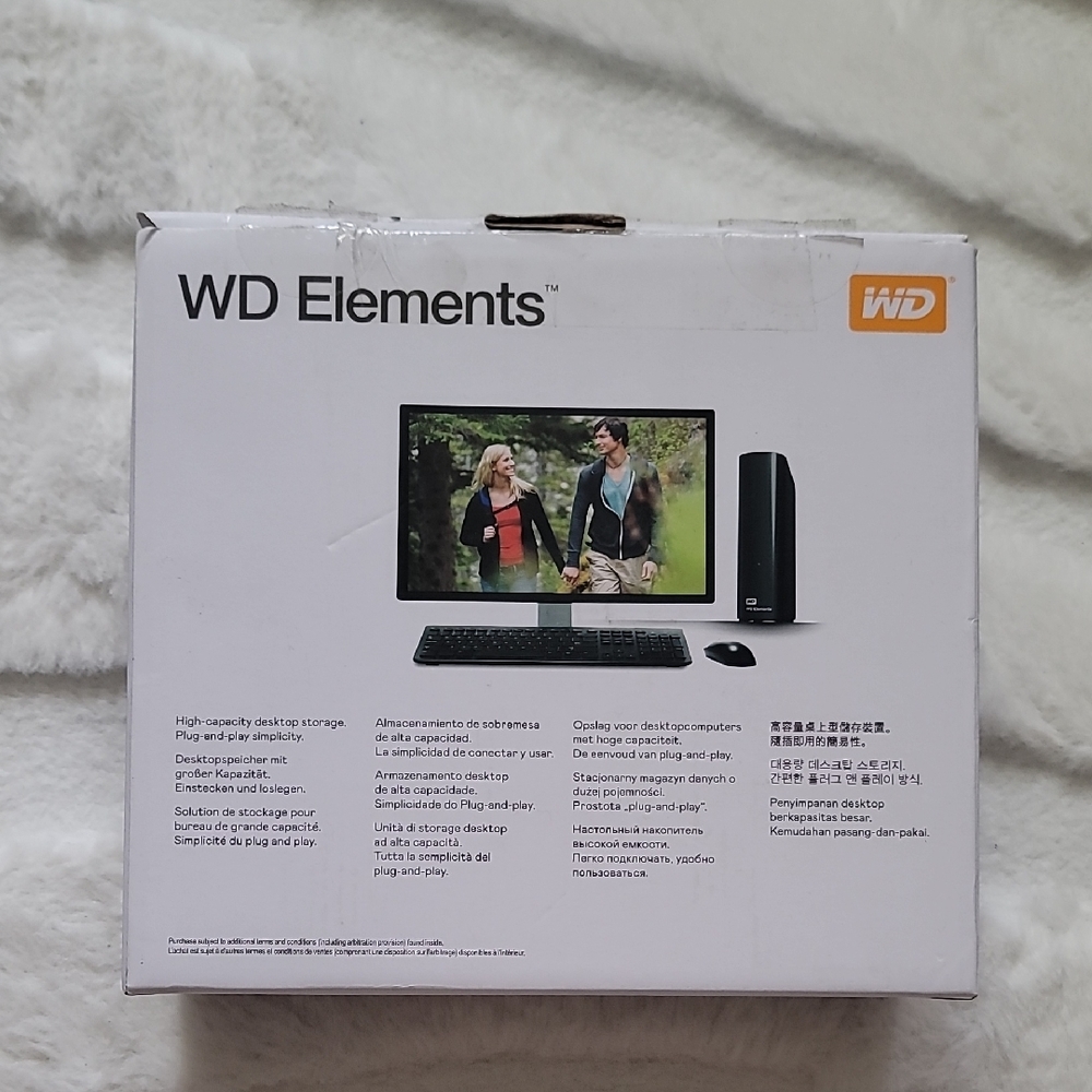 Western Digital WD Elements Desktop 16TB Storage Harddrive